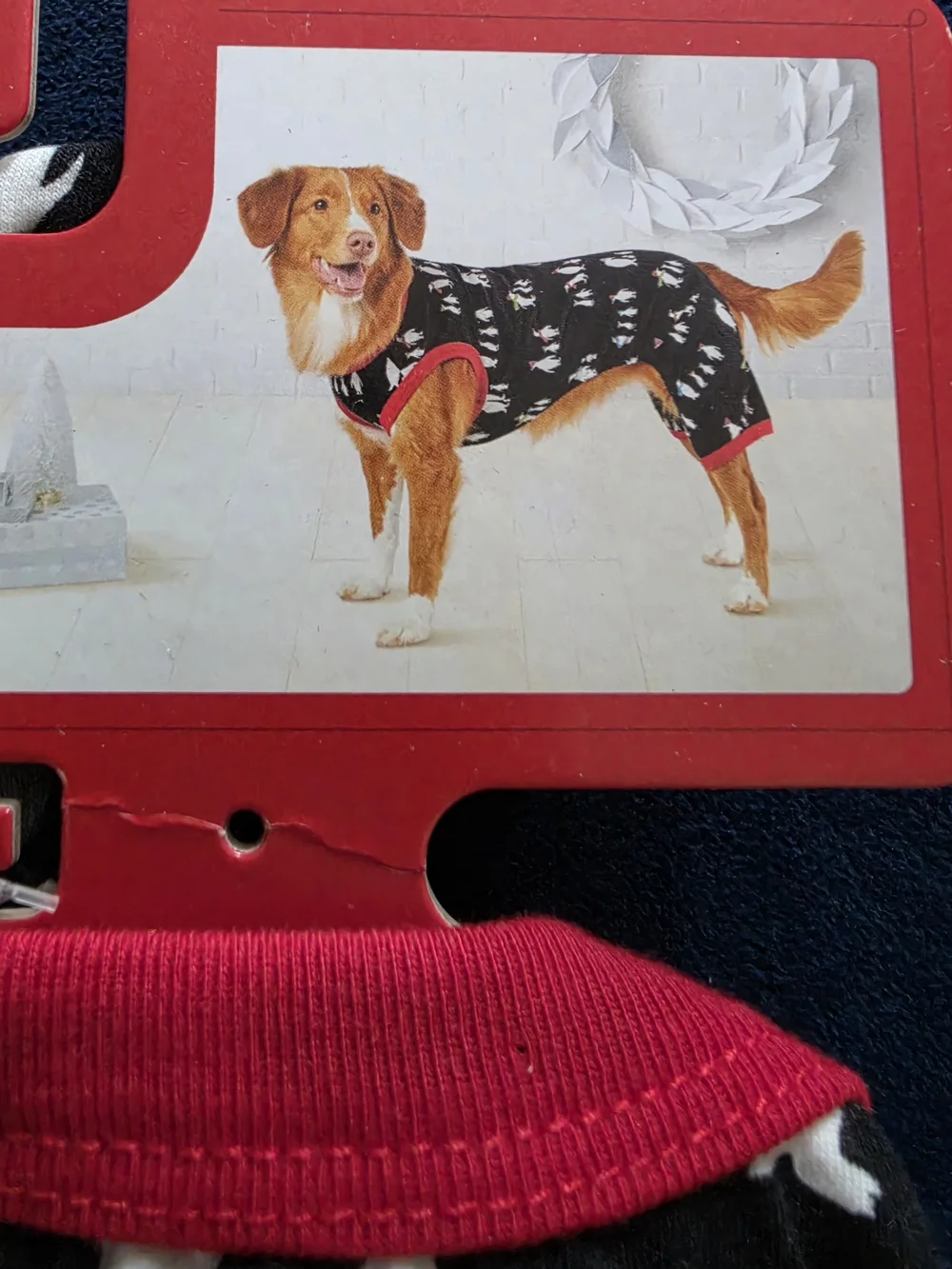 Dog Penguin Print Pajamas Size M.